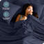 Ensemble de draps Soft Soft - Luxury 1800 - Hydro-brossé - Poches profondes - Facile à installer - Ensemble de 4 pièces - Draps et taies d'oreiller-120593932