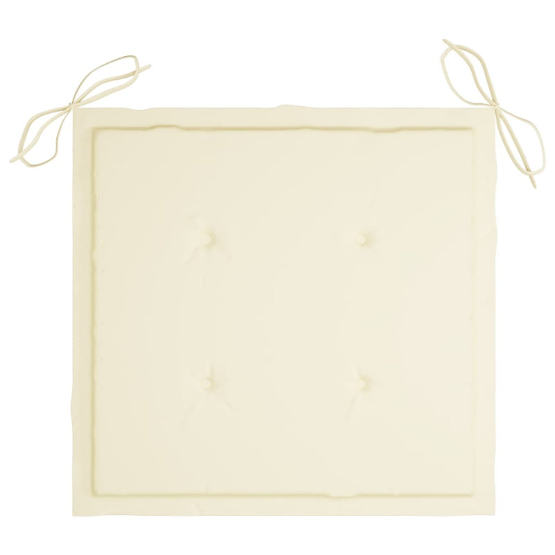 Coussin de siège d'extérieur, H 15,7 po x l 15,7 po x P 1,6 po, Beige