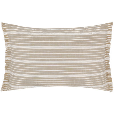 Stoian Indoor / Outdoor Striped Rectangular Cushion