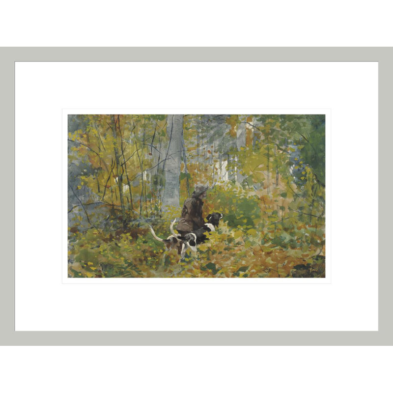 «On the Trail» par Winslow Homer - Impression Giclée sur cadre, 12,73 po H x 16,75 po L