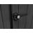 Keter Newton Plus Durable Resin Outdoor Storage Shed With Floor and Double Doors for Garden Patio Furniture and Tools, Graphite Grey (6 Available Sizes)-100403870