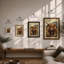 Highland Cattle Study Vintage - Print-349375654-349375657