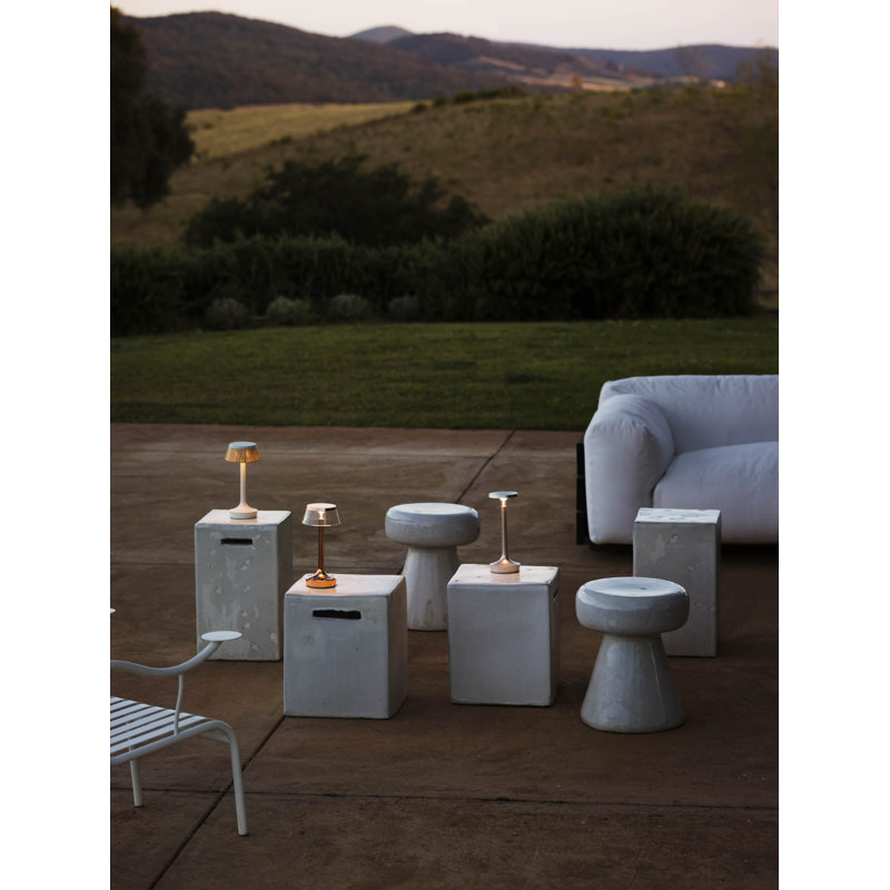 Bon Jour Unplugged Portable Table Lamp by Philippe Starck, White/Amber