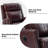 Elimelec Genuine Leather Manual Swivel Recliner-1900425792