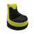 Similicuir noir / lime