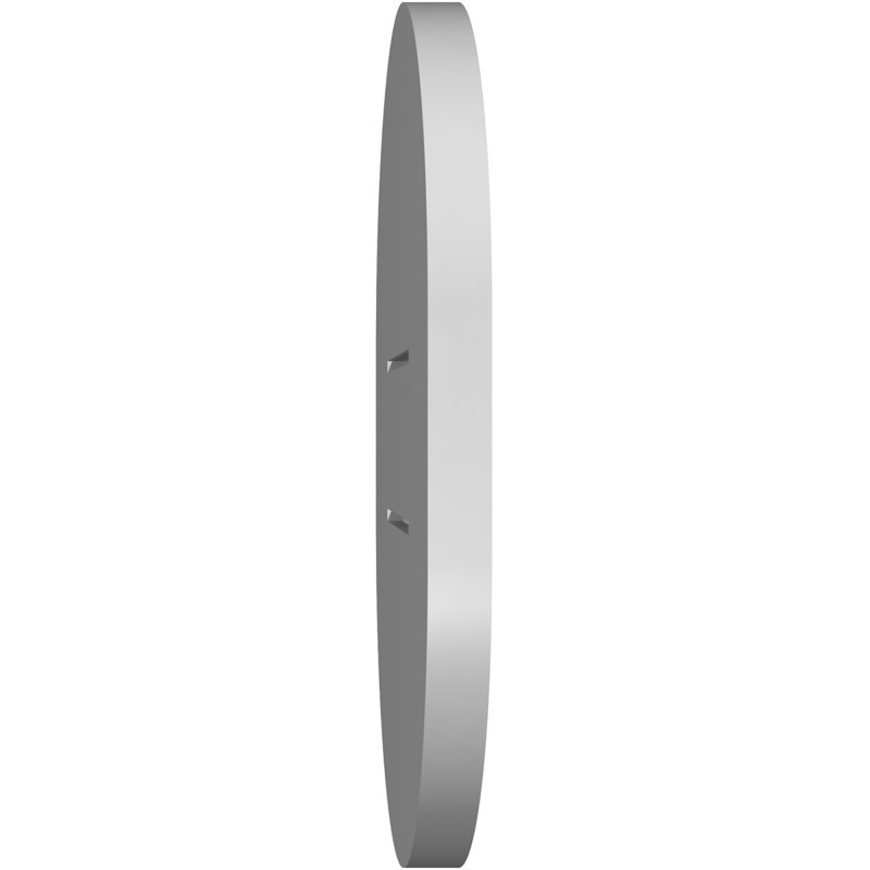 Vertical Round Ended Surface Mount Signature Urethane Functional Gable Vent, Primed Tan, 16'' H x 12'' W x 1'' D