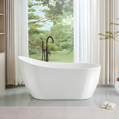 Amara Acrylic Freestanding Soaking Bathtub
