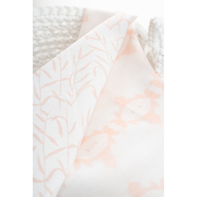 Sweet Gum Square Pillow Cover & Insert, Blush Pink Abstract, 22"H x 22"W