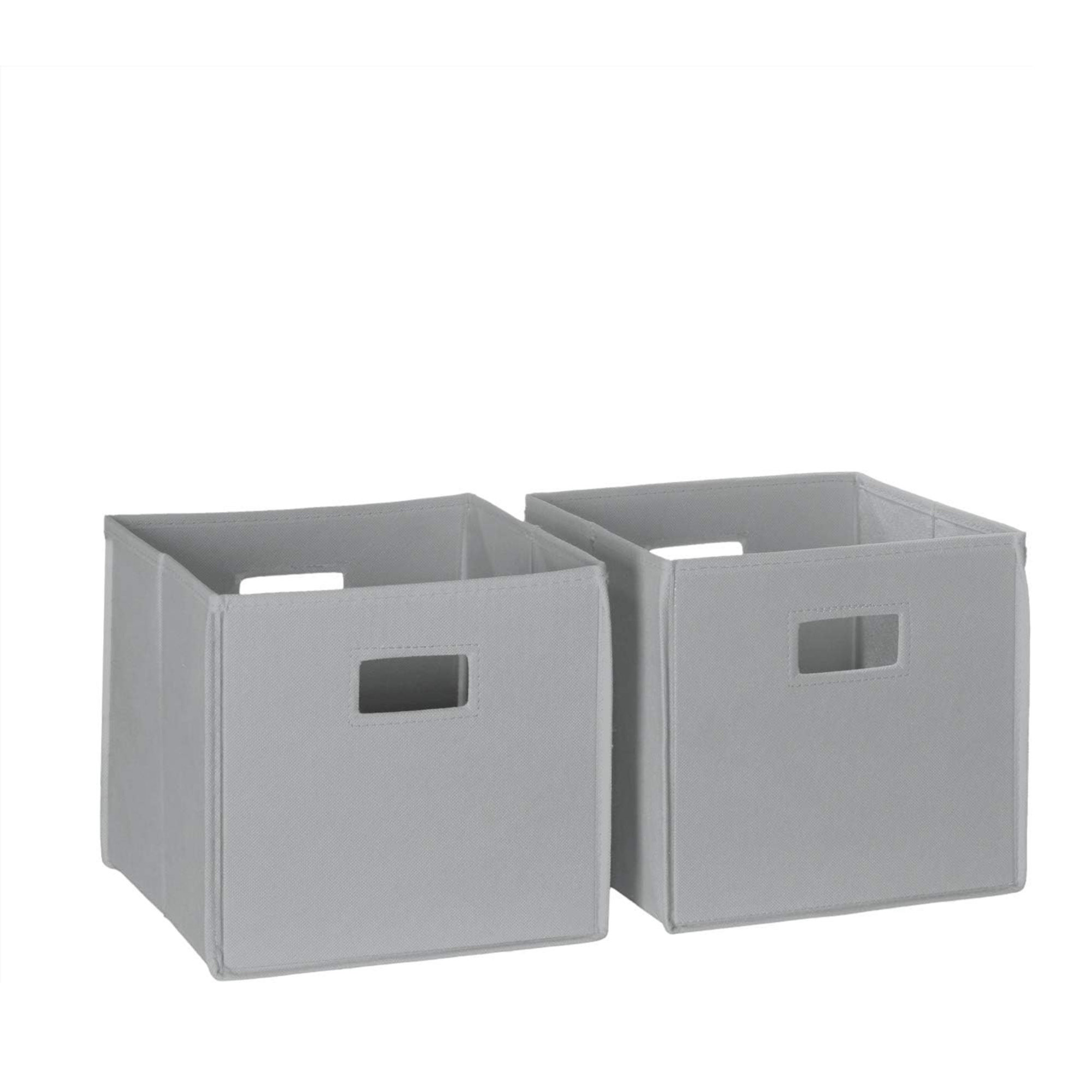 Latitude Run® 2 Pc Storage Set In Gray Folding Bin | Wayfair