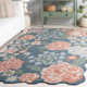 Hand-Tufted Wool Floral Rug