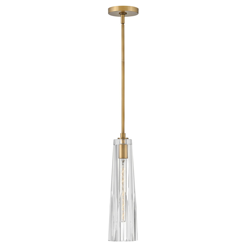 Petit luminaire suspendu 1 lumière Cosette, Verre transparent