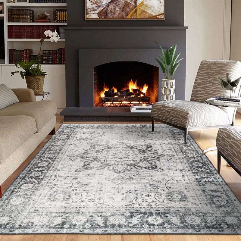 Rectangle 4' x 6', Gray