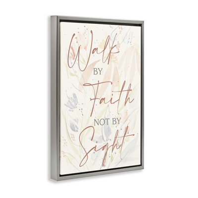 Toile flottante «Walk By Faith» par Krinlox