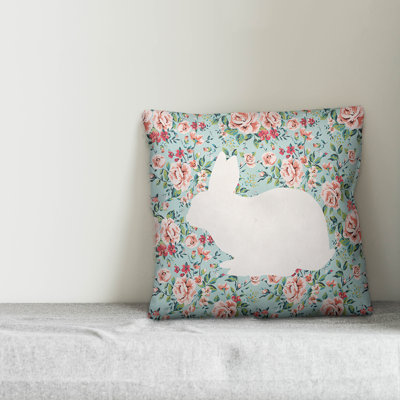 Floral Reversible Throw Pillow