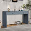 Console en bois avec 2 tiroirs-1950950731