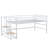King Size Modern Style Floating Bed Frame With Led Lights, Wingback Upholstered Bed