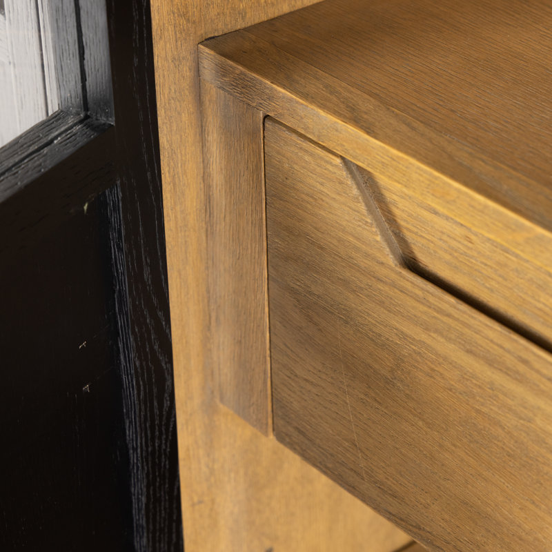 Millie China Cabinet, Drifted Matte Black