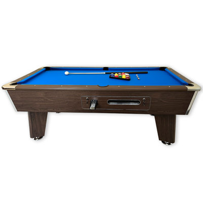 Legend 7ft Coin-operated Pool Table With Manual Coin Mechanism, Ball Return & Accessories