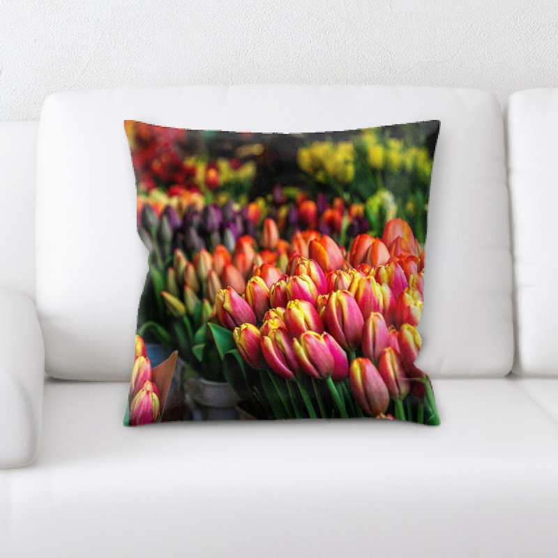 Coussin décoratif couleurs vives Leamore