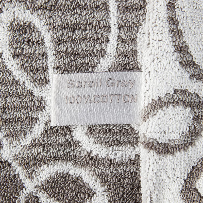 Scroll Pattern Plush Hand Towel