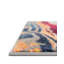 Tapis en polypropylène tissé à la machine en bleu sarcelle / orange / beige-88520892