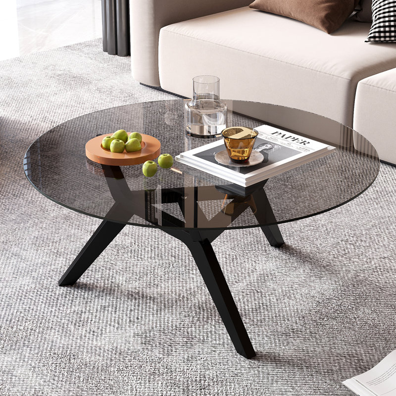 Three Leg Coffee Table, Black