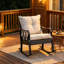 Chaise berçante de patio de style classique