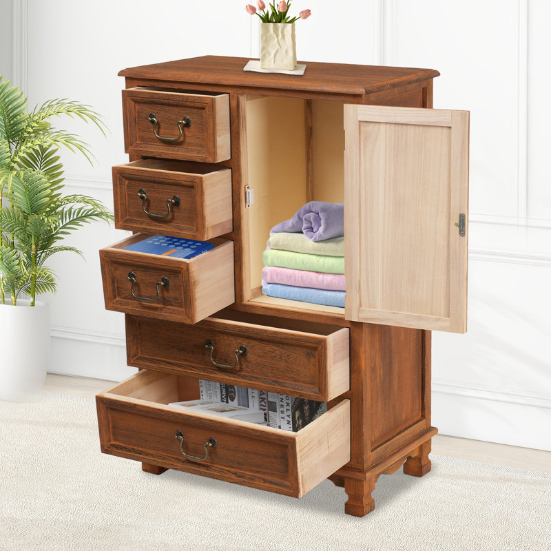 Bedroom Storage Cabinet with 5 Drawers | Wayfair Deals