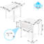 Kenyia Extendable Metal Base Dining Table-1169774270