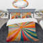 Ensemble de housse de couette en microfibre / polyester coloré Mid Century-2077246210