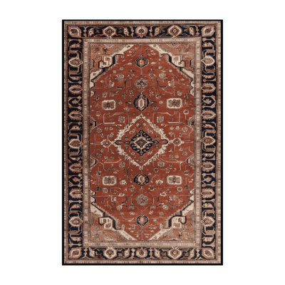 Machine Washable Persian Brown Area Rug