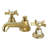 Kingston Brass Hamilton Two-Handle 3-Hole Deck Mount Widespread Bathroom Faucet with Brass Pop-Up Drain-52197117-115315624
