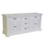 Meuble-lavabo double 72 po à quatre portes avec finition blanche et plateau en marbre blanc-44212356