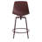 Clean Cut Swivel Counter Stool with Metal Frame-69342292-69342296