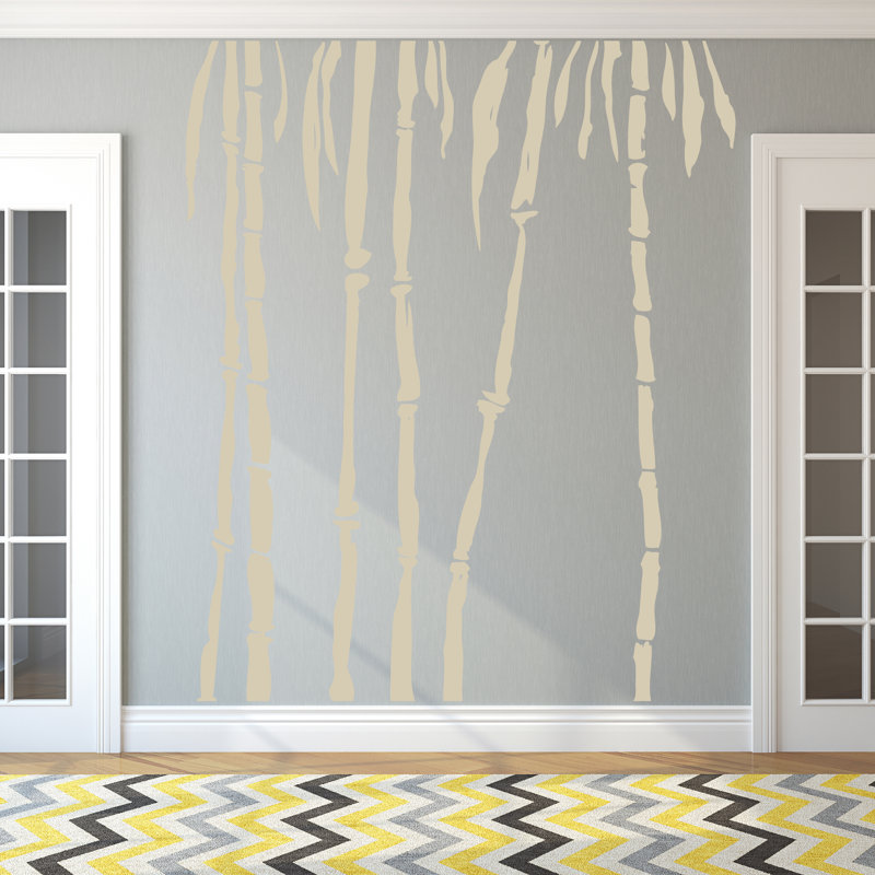Plants & Flowers Wall Decal, Light Beige