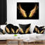 Ailes d'ange doré sur fond noir - imprimé abstrait-30744727-30744730