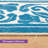 5' X 8' Non-Slip Indoor Area Rug with Floral Pattern Machine Washable,Blue-1424401013-1421398655