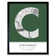 Cincinnati Ohio United States City Map Green - Single Picture Frame Typography
