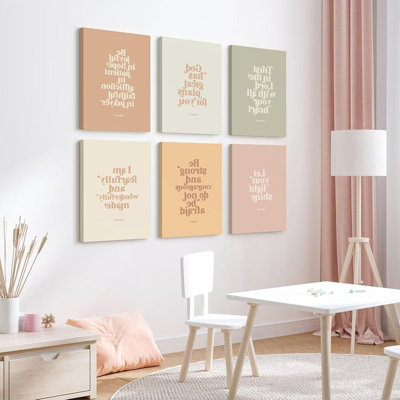 6 Piece Wrapped Canvas Print