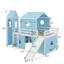 Lit mezzanine double avec tour-2034751889