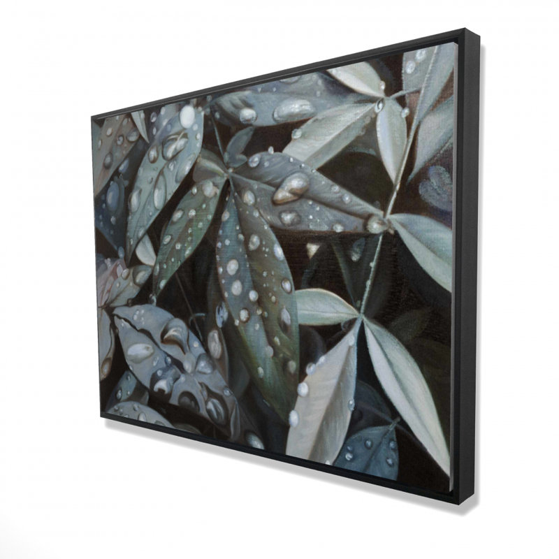 Leaves After Rain Print On Canvas
