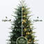 Arbre de Noël artificiel vert 6,9 pi pré-éclairé-459183788