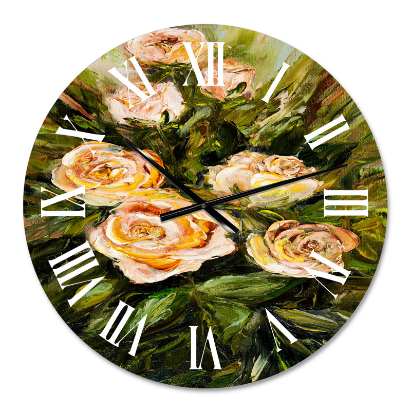 Four Roses Wall Clock, Small
