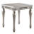 Platinum End Table With Turned Leg