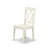5 Piece Dining Table Set for 4 Includes a Round Kitchen Table with Pedestal and 4 Kitchen Dining Chairs, Linen White