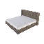 Chloe Solid Wood Wingback Bed-1103226143-1103226174