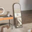 Caffin Full Length Mirror with Aluminium Alloy Frame Hanging Leaning Black