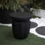 Table de bout décorative de jardin, table d'appoint moderne robuste robuste en faux terrazzo, table d'appoint pour l'intérieur et l'extérieur