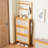 Light Natural Bamboo Shoe Cabinet for Entryway, Hallway, 73.2-Inch Tall Freestanding Storage with 3 Rattan Flip Drawers and 8 Coat Hooks