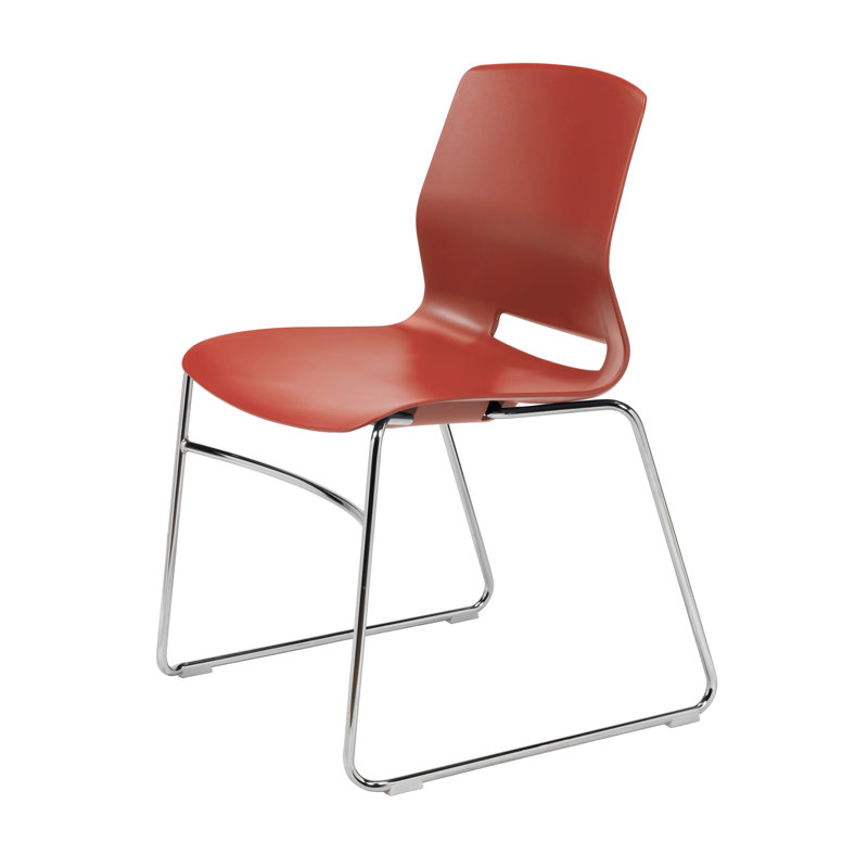 Chaise empilable Wille, Rouge Peri